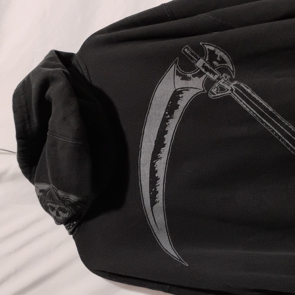 RARE! Sons Of Anarchy Reaper Crew Road Gear Full Zip Jacket W Hood Sz.L - Picture 9 of 16